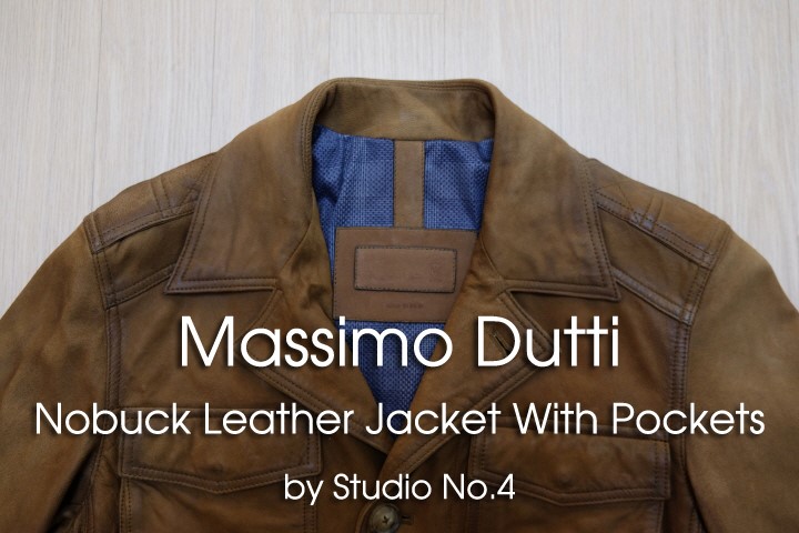 마시모 두띠 포켓 디테일 누벅 자켓(Massimo Dutti Nobuck Leather Jacket With Pockets)