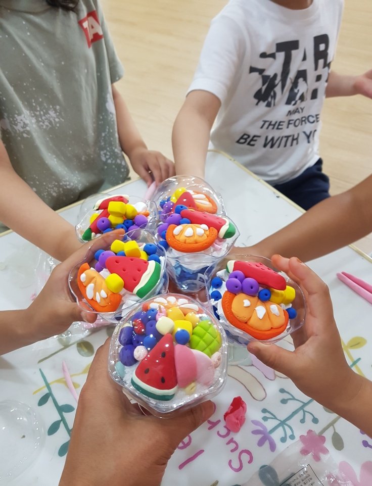  클레이과일빙수만들기