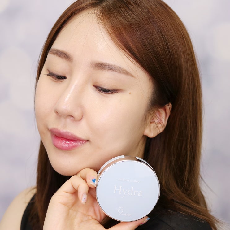  나인위시스 하이드라 앰플 쿠션, 앰플 한 병의 보습을 그대로 담아 촉촉한 광채 피부로!