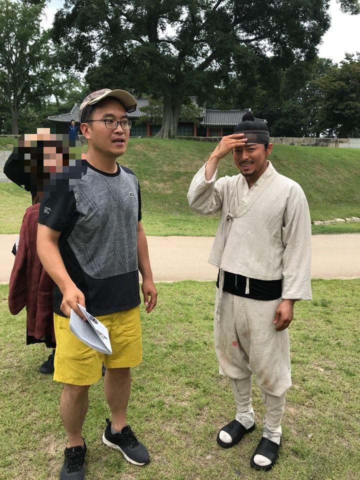  녹두꽃 촬영중 조정석 배우님, 한예리 배우님
