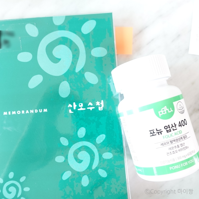  임신초기 엽산, 하루에 한알씩 먹기 시작했어요!