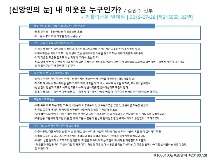  100일 100 페이지 요약하기, 28일차