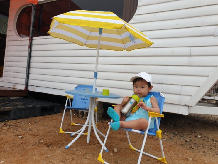아이들의 로망 카라반캠핑여행은 '인천 을왕 서해캠핑장'