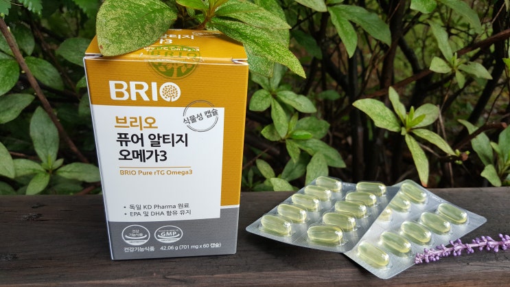 [브리오] 퓨어 알티지 오메가3, 혈액순환제를 먹어야 할 나이가 되었어요.