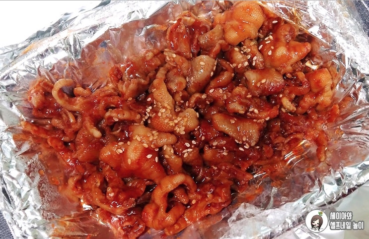  매운배달음식 땡길 때 엽떡, 엽기떡볶이 닭발 먹어요.