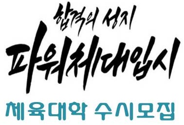  2020학년도 체육대학 '수시' 인하대학교 스포츠과학과 모집요강. [강남파워체대입시]