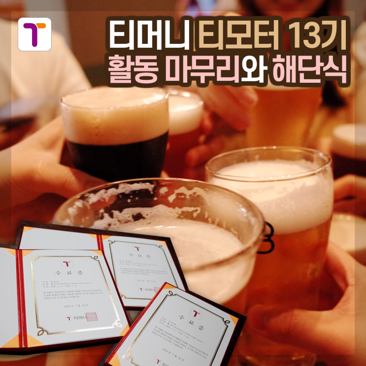  [티모터 13기] 티모터 활동 마무리 및 후기