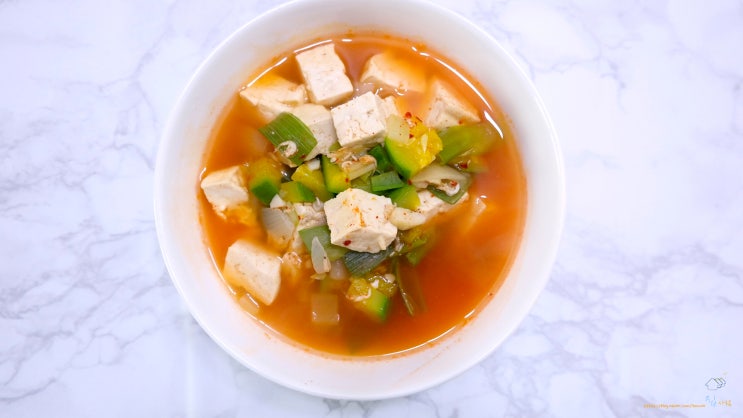  새우젓찌개 만들기 새우젓두부찌개 소화도잘되고 좋아요
