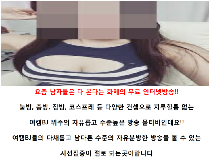 지금까지 이런 라이브인터넷개인방송은 없었다 좋아요!