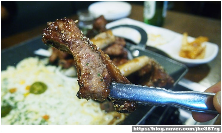  대전 서구 맛집 불향 가득 불타는 쪽갈비