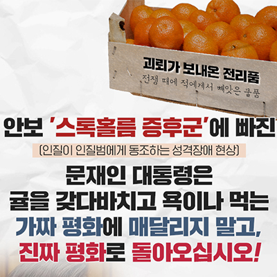  안보 '스톡홀름 증후군' 빠진 문재인 대통령