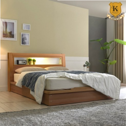 크렌시아 라이 LED조명 40T 평상형 침대 프레임 (매트제외)