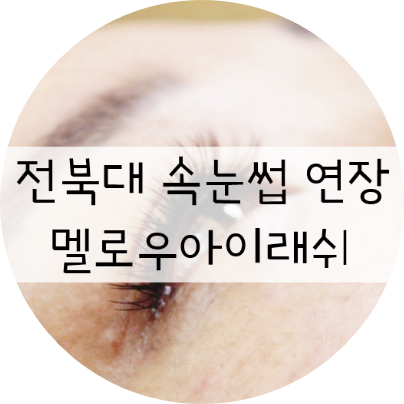 전주 속눈썹연장 / 전북대 속눈썹연장 " 멜로우아이래쉬"