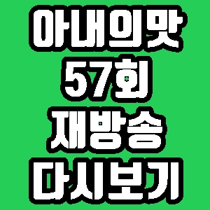 아내의맛 송가인 스티브 바라캇 57회 재방송 편성표 다시보기 방송시간
