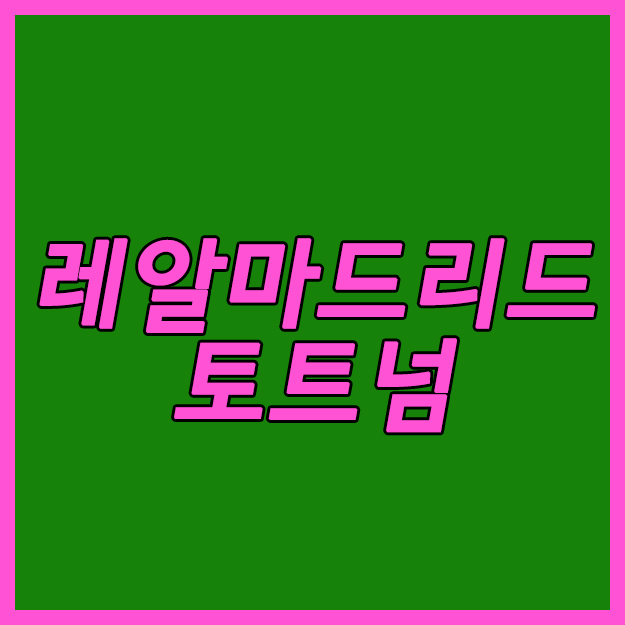  레알마드리드 토트넘 31일 아우디컵 비켜라 호날두! 출격 손흥민!