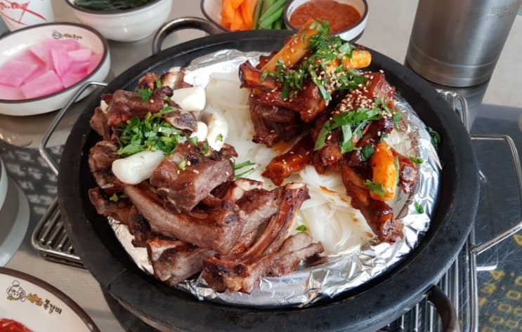  @중리동_쪽갈비맛집  아기의자구비::사장님이 직접구워 먹기편한쪽갈비