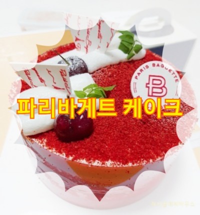  파리바게트 케이크