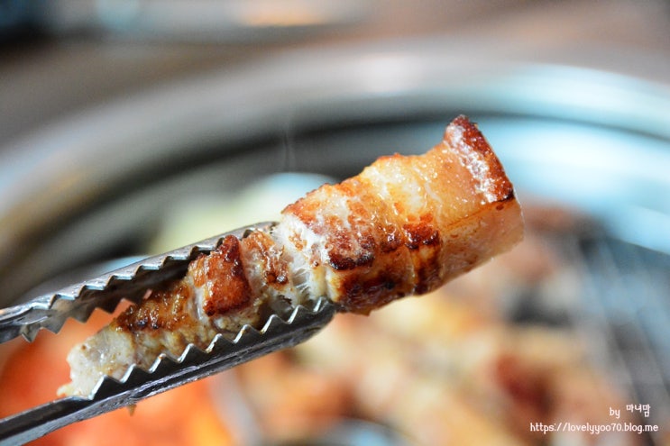  화정 고기집 삼겹살과 껍데기의 찰떡콤비