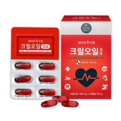  ♣(55% 할인)네이처드림 크릴오일 캡슐 1000mg x 30p