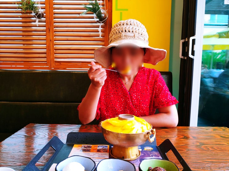  제주 삼계탕 먹은 후 신선로 눈꽃 빙수 맛보다 망고홀릭 제주본점