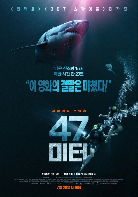 47 미터 결말, 47 Meters Down, 2017 영화 
