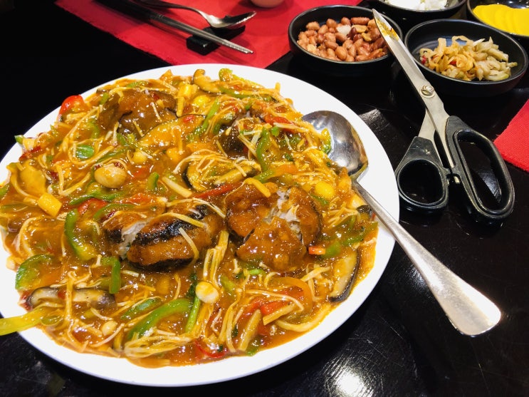  언주역맛집 일일향 어항동고 육즙탕수육 전가복 ㅋㅋ