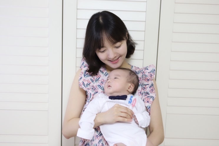  [50일의 기록] 수면의식 성공/엘루스벤 굿나잇베이비 커들리베드, 스와들업, 유팡 젖병소독기, 쿠첸 분유포트, 일루마 분유/육아일기,50일 아기