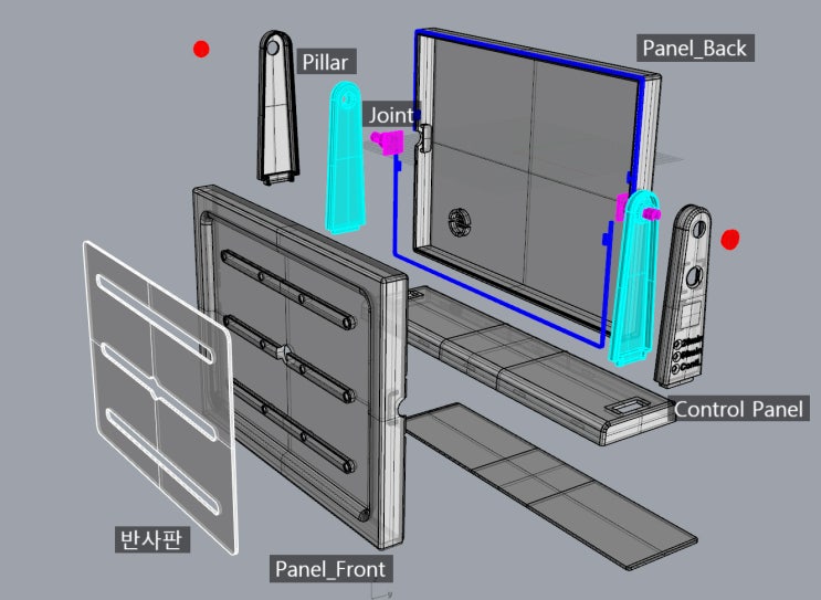 [아두이노 + 3D Printing] 가정용 UV(자외선) 살균기 개발 프로젝트 (1)... 3D프린팅을 위한 기구 설계 (모델링)