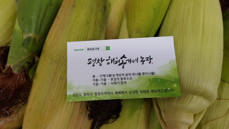 강원도 찰옥수수 올해도 직거래 했습니다.