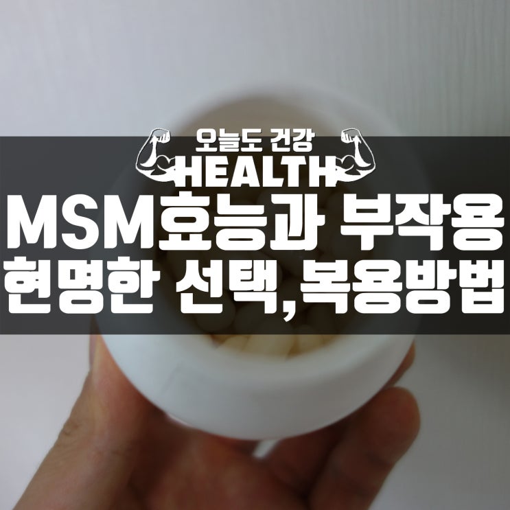 MSM효능과 부작용,식이유황 결핍과 만성염증,통증에 대한 고찰