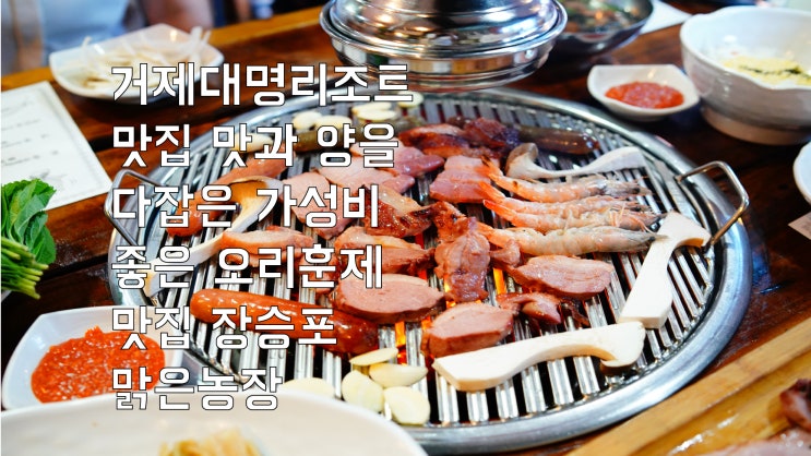  거제대명리조트맛집 맛과 양을 다잡은 가성비 좋은 오리훈제 맛집 장승포 맑은 농장