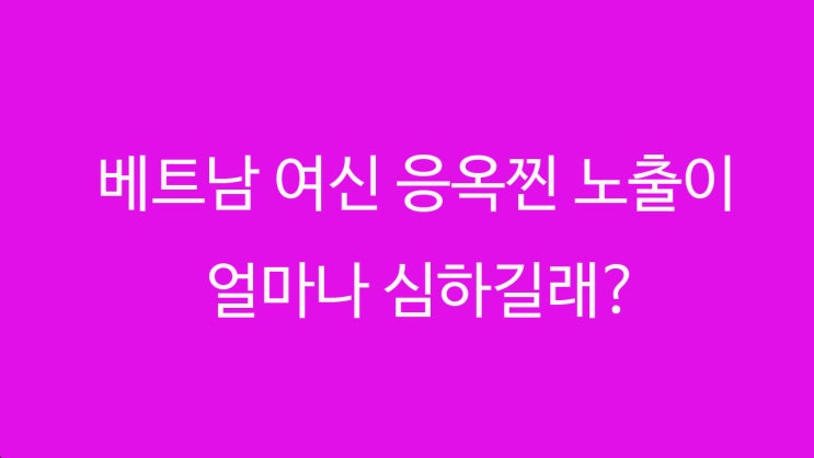  베트남 모델 응옥찐 드레스 얼마나 노출이 심하길래? 트렌스젠더 루머까지?
