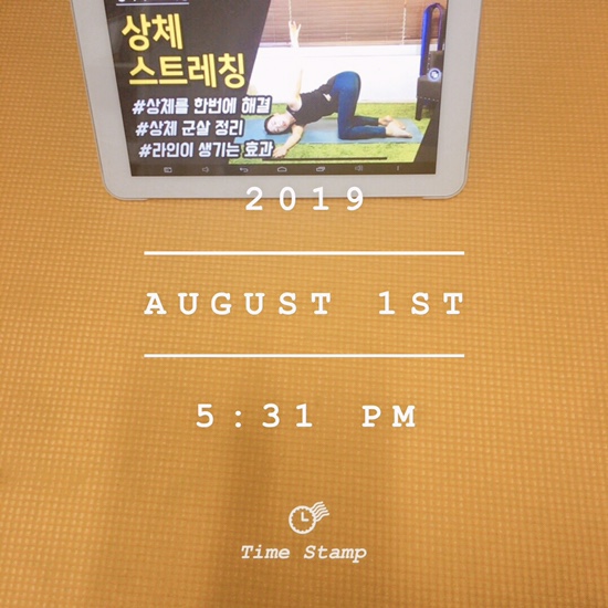  190801 강하나 스트레칭 11일째