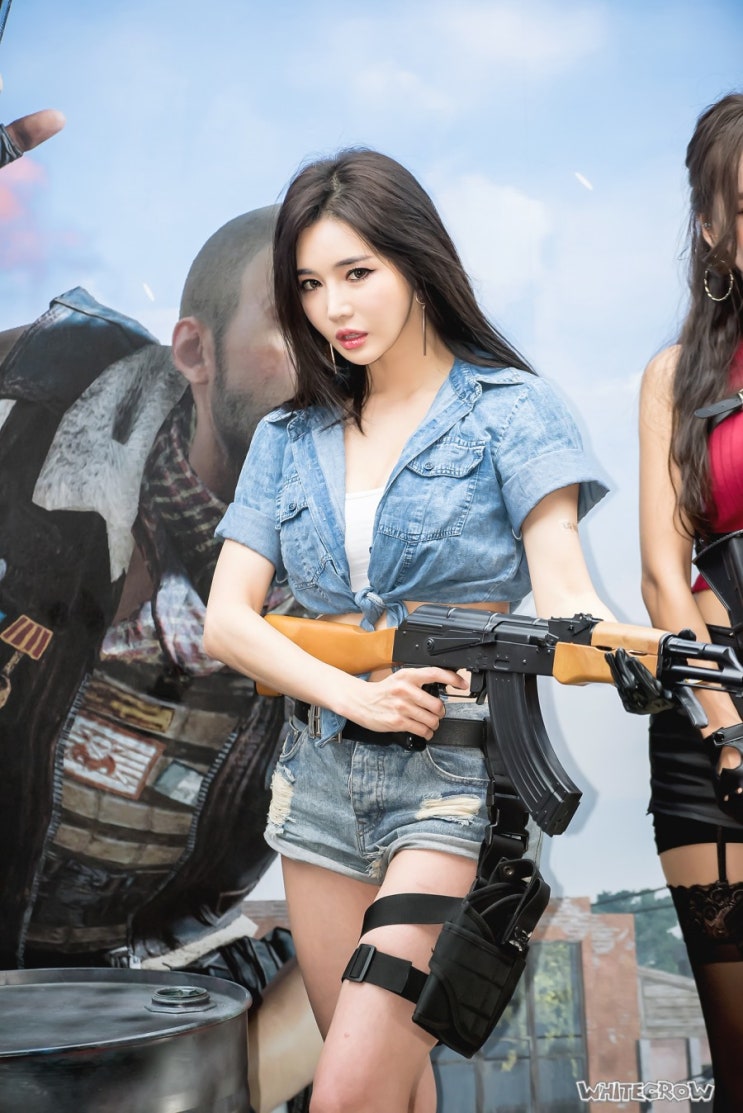  모델 우주안 쓰리더블오 레이싱모델 한가은