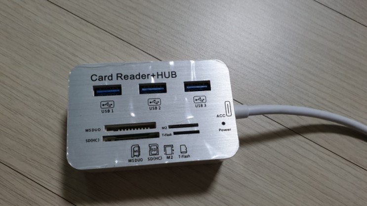 SD카드 리더기 + USB 허브 구매기
