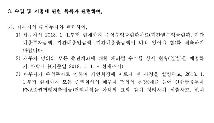  수원개인회생 변호사 - 주식투자 실패 개인회생 쟁점 및 주의사항