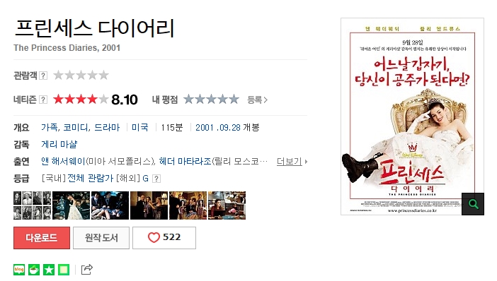  '프린세스 다이어리' 어느날 갑자기!