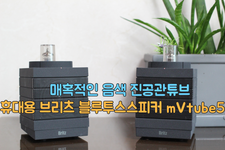  휴대용 진공관 튜브 브리츠 블루투스 스피커  MVtube5 사용기