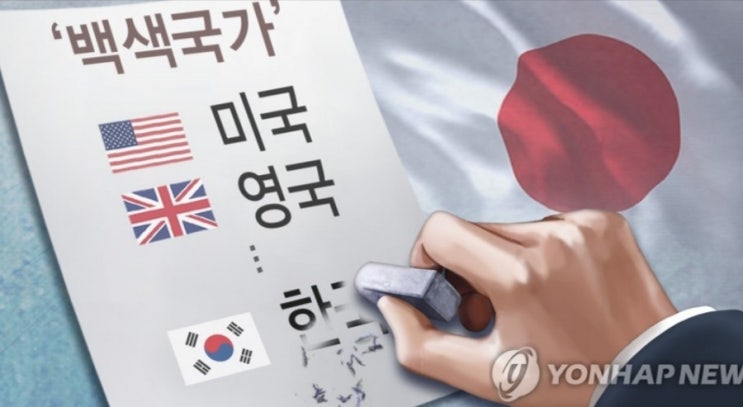  백색국가 제외된 대한민국 화이팅