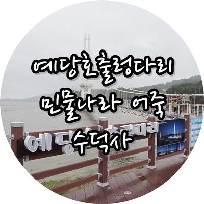 충남여행지 + 예산맛집 :: 예당호출렁다리, 민물나라 어죽, 수덕사
