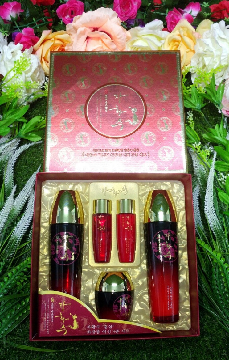  <JAHWANGSU>  BỘ MỸ PHẨM HỒNG SÂM 3set