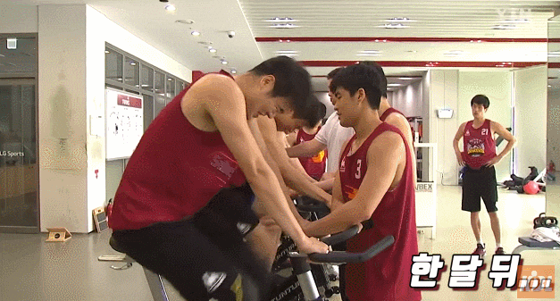  현주엽 훈련 레전드 .gif