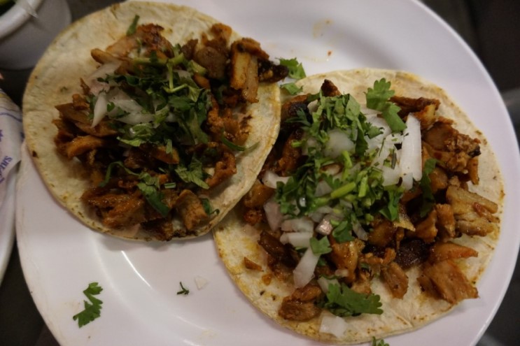 [중미-멕시코] 멕시코시티 소칼로 광장에서 타코(Tacos) - Salon Corona