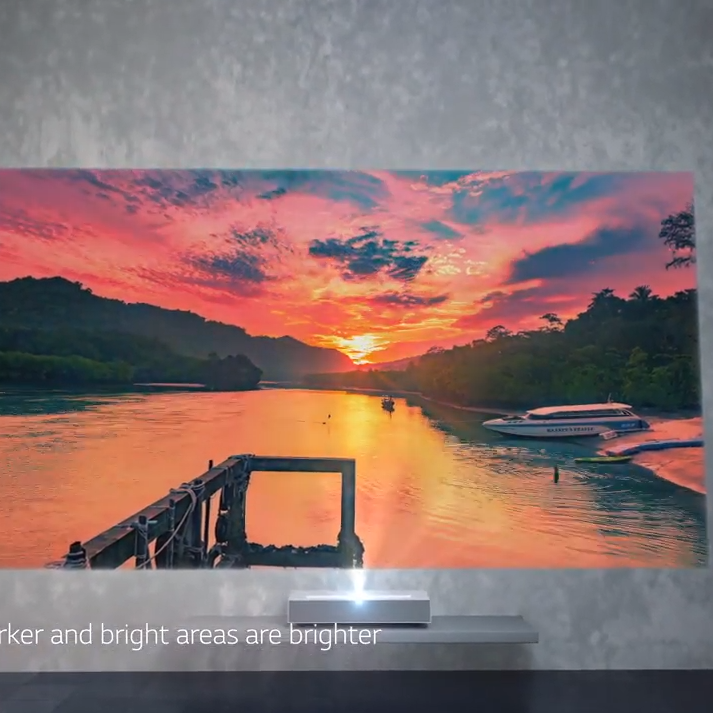 빔프로젝터 LG 시네빔 Laser 4K TVC 광고 감상 후기