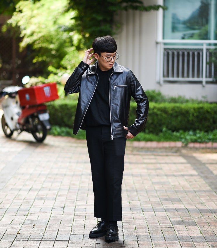  남자 가죽자켓 스페로네 와디즈에서 진행중이에요