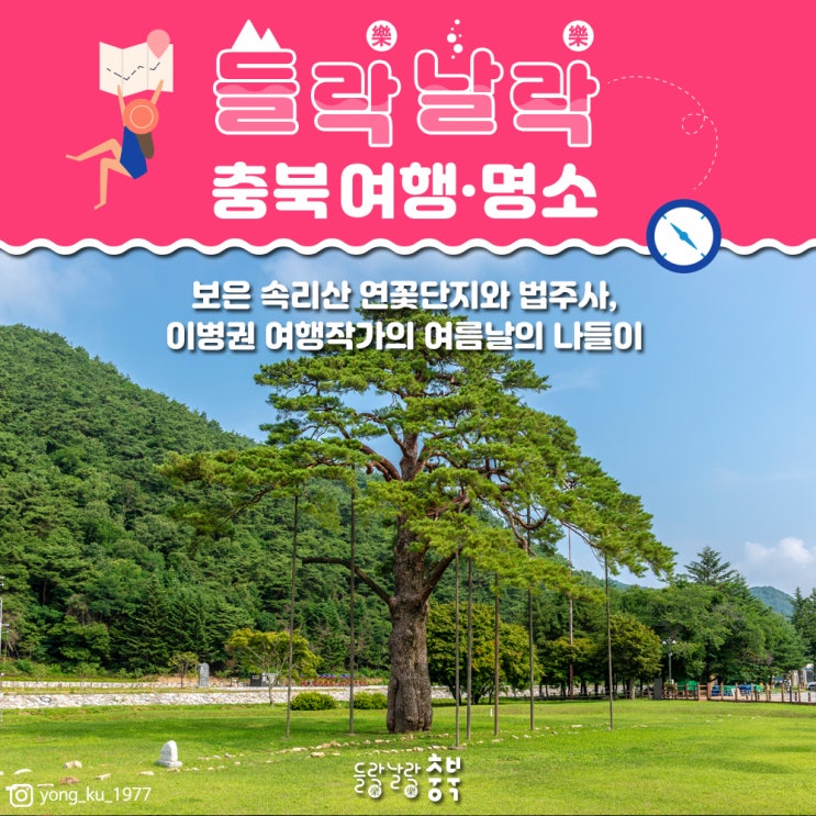  보은 속리산 연꽃단지와 법주사, 이병권 여행작가의 여름날의 나들이