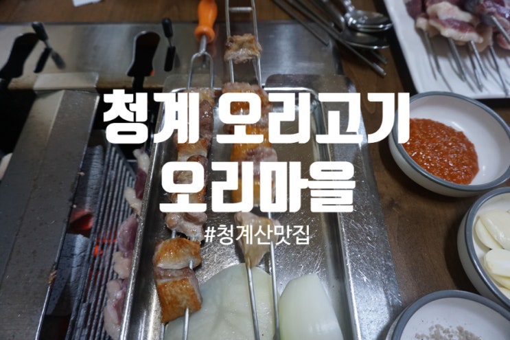  청계 오리고기 맛집 오리마을 몸보신, 보양식 추천