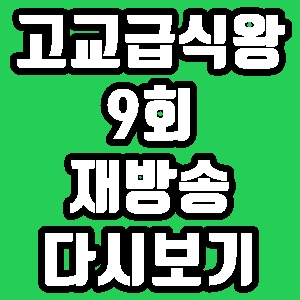 고교급식왕 아빠와 아들 9회 재방송 편성표 다시보기 방송시간