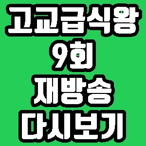  고교급식왕 아빠와 아들 9회 재방송 편성표 다시보기 방송시간