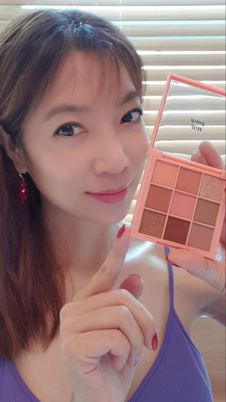  인생팔레트, 밀크터치 홍영기팔레트 섀도우 발색 예술~